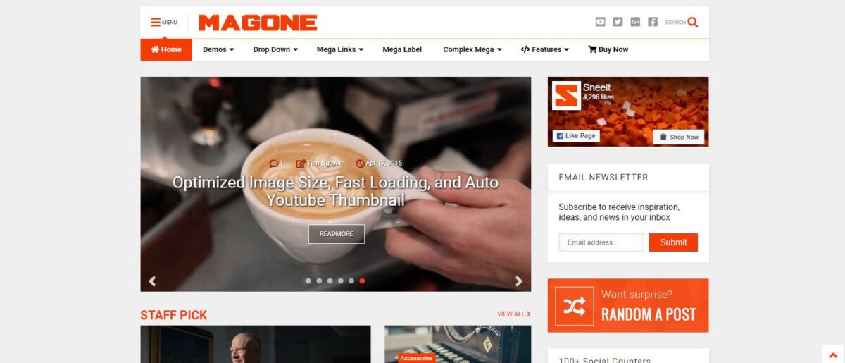 Download MagOne Free Premium News Magazine Blogger Template