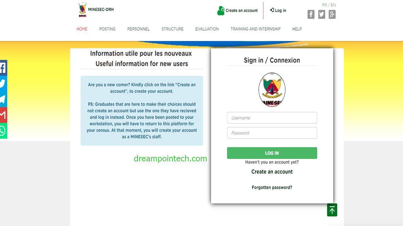 Minesec Online Choice Online Posting - Choix En Ligne (Step by step guide with pictures and videos)