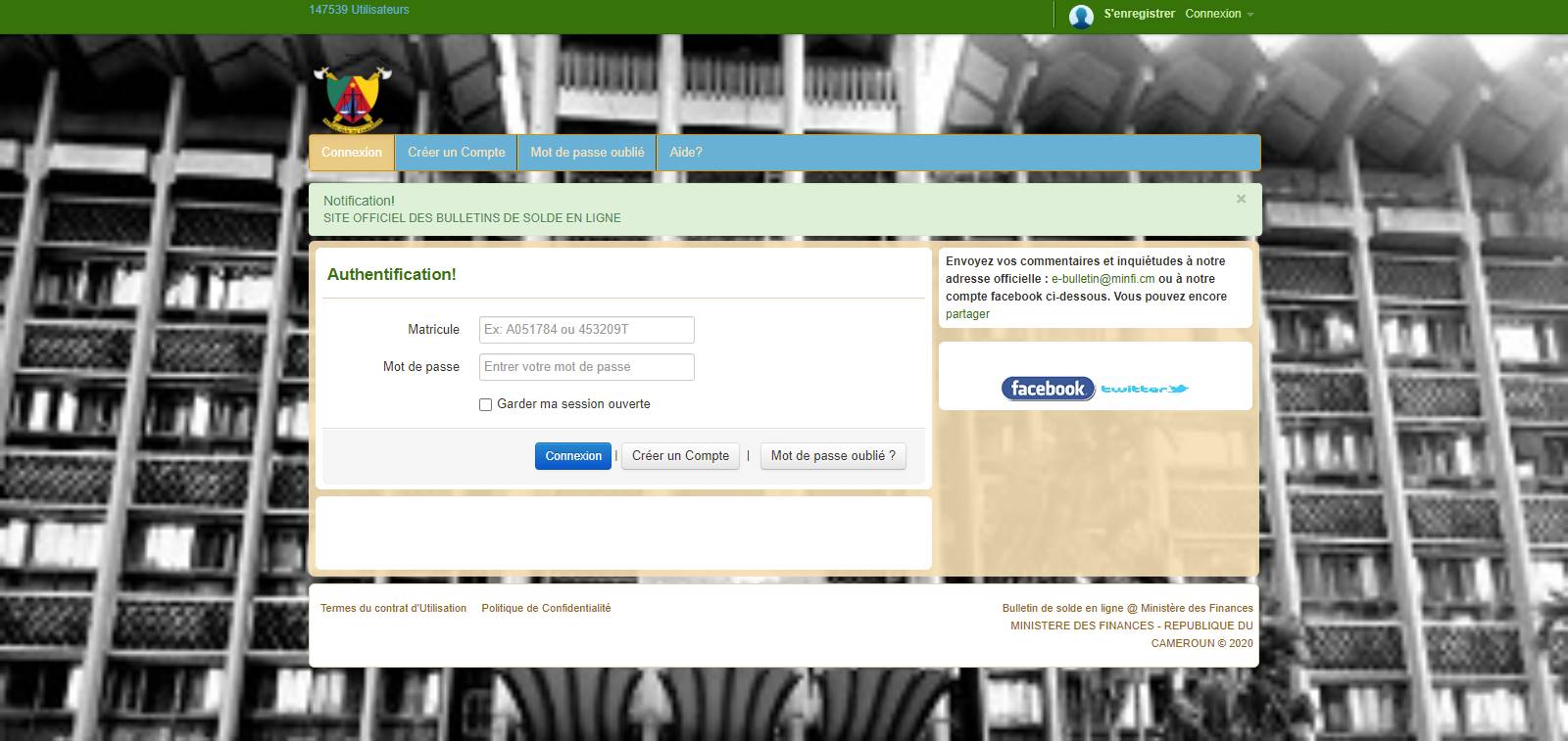 Cliquez sur Créer un compte pour créer un nouveau compte, ou cliquez sur ce lien si vous ne le trouvez pas.