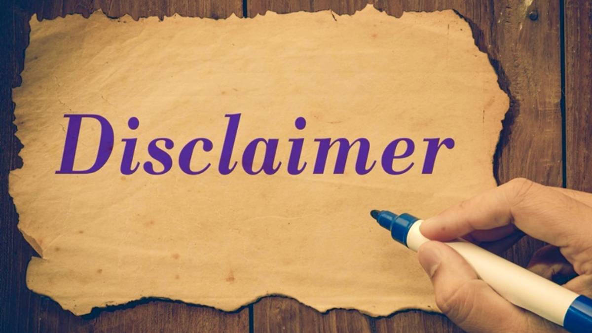 Disclaimer