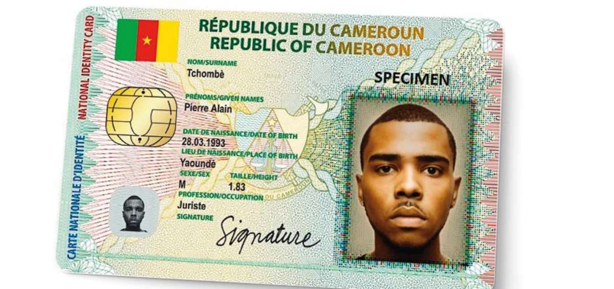 Sample of National ID in Cameroon