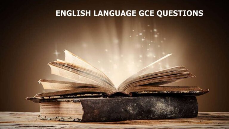 English Language Past Questions