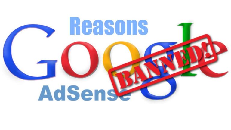 Reasons for AdSense Account Ban