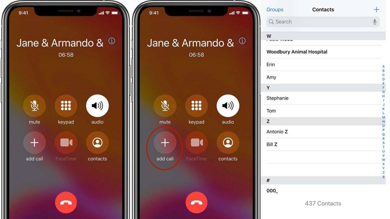 Guide on how to call Conferencing on iPhone
