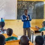 Teacher in Classroom in Cameroon