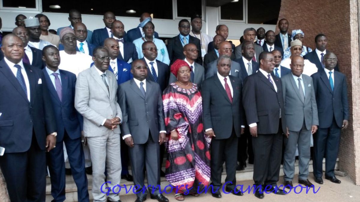Governors of Cameroon posing for a picture