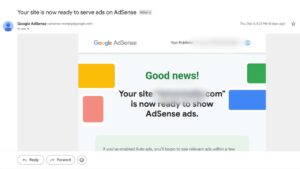Adsense Approval Mail