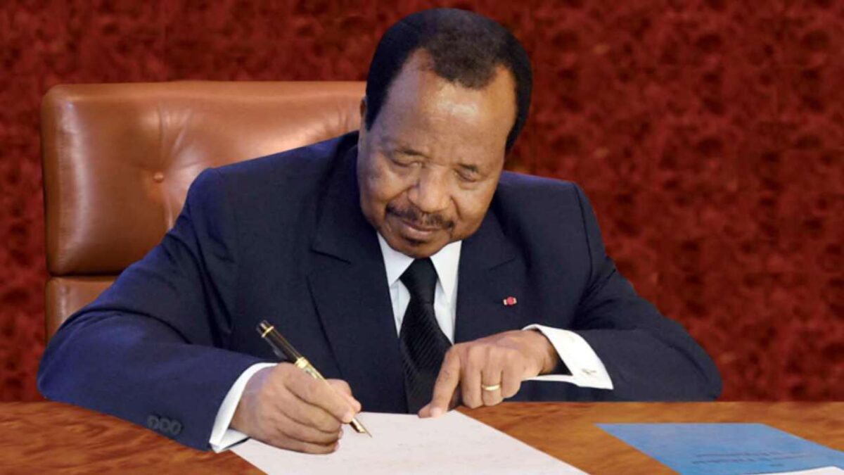 Biya signs ministerial decree