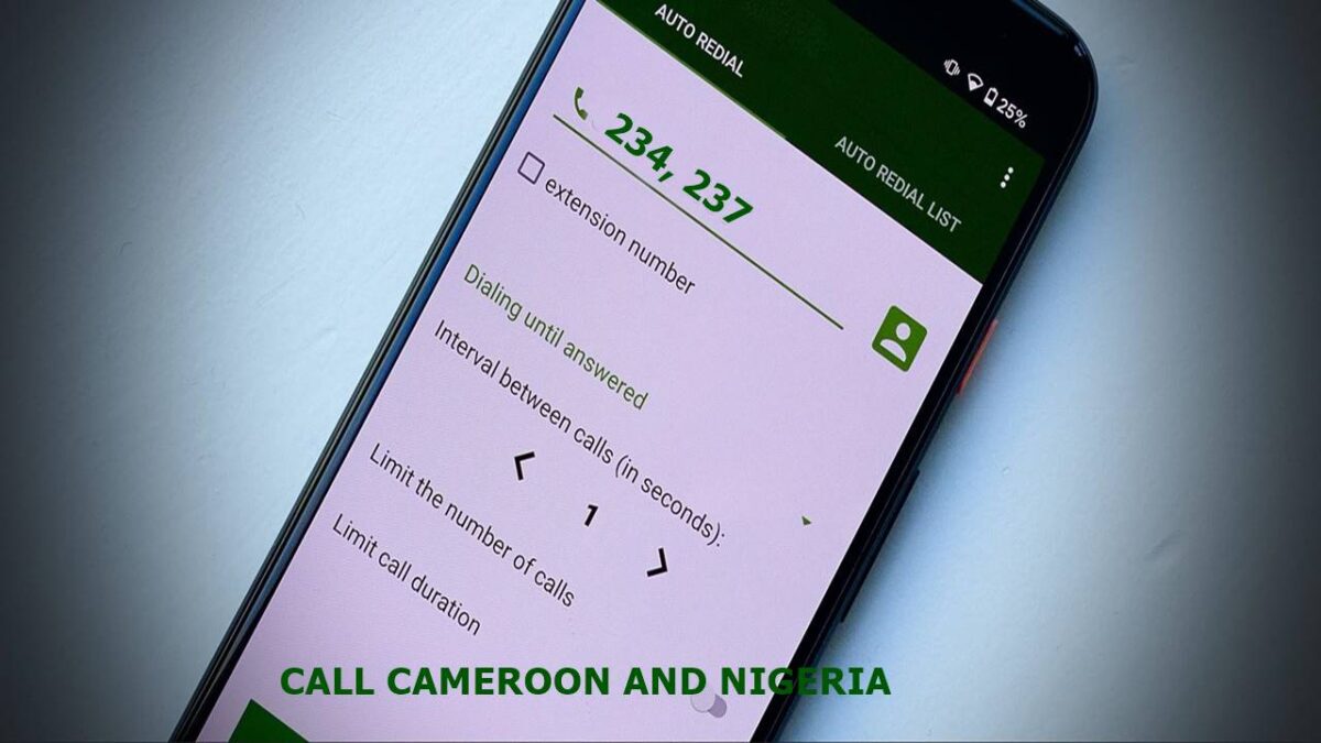 Guide on how to call Cameroon and Nigeria from the USA/Abroad