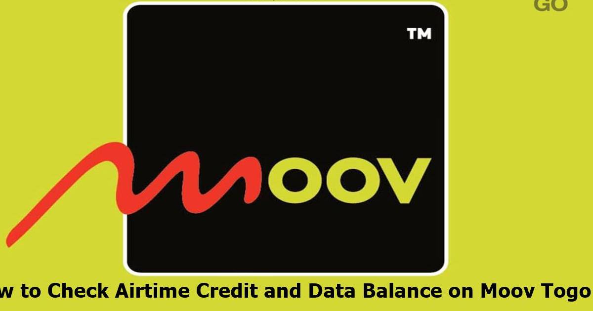Check Airtime Credit and Data Balance on Moov Togo