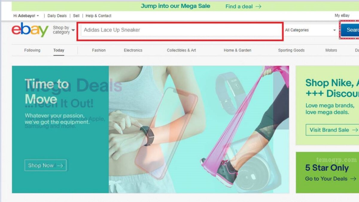 How to search for products on ebay