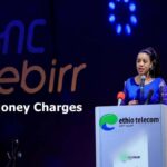 Ethio Telecom representative announcing Telebirr Mobile Money