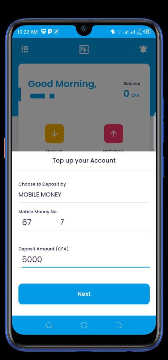 Recharge and Withdraw Funds from Credit Cards Using Mobile Money