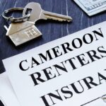 Rental insurance policy agreement and key from Apartments