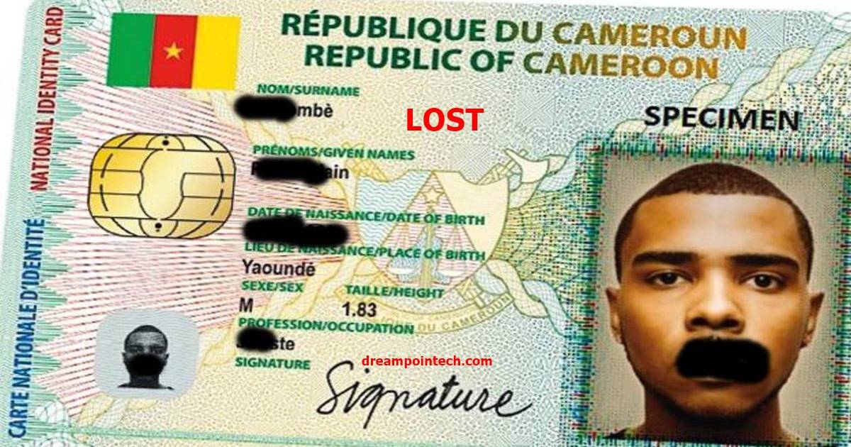 Sample of a Cameroonian national identity card