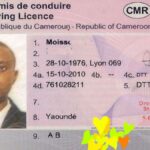 Sample Driver's License in Cameroon