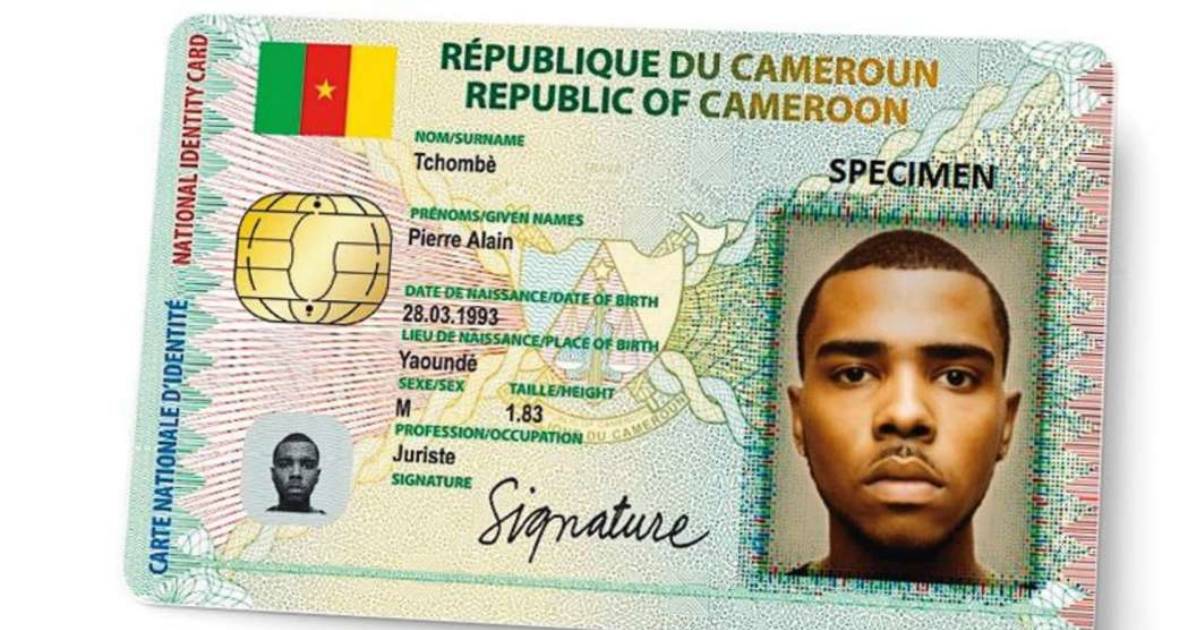 Sample of National ID in Cameroon