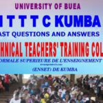 ENSET Kumba Past Questions and Answers