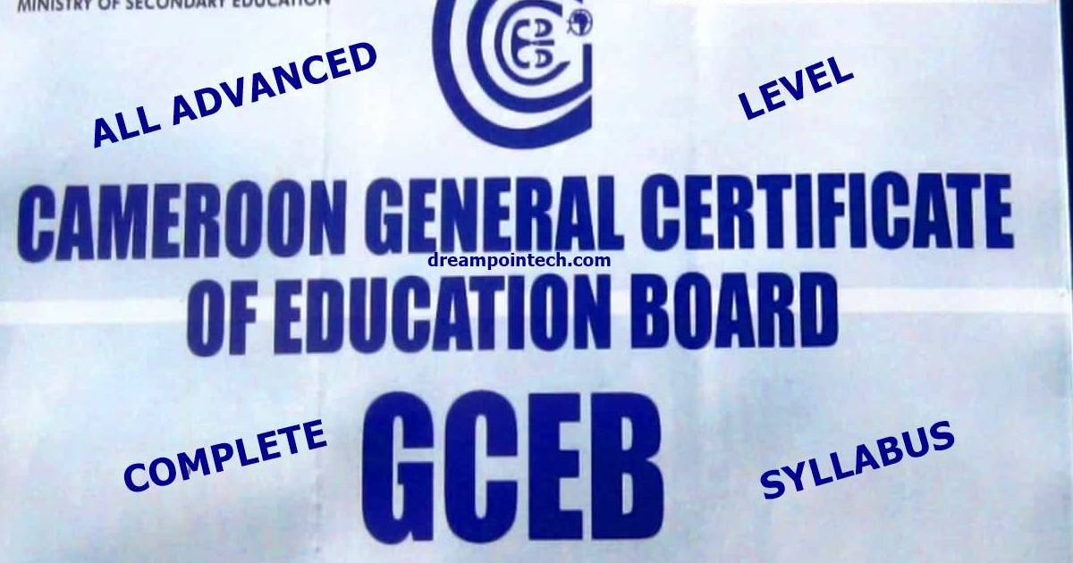 Cameroon GCE A-Level Syllabus