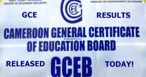 Cameroon GCE Board Publishes Official Results
