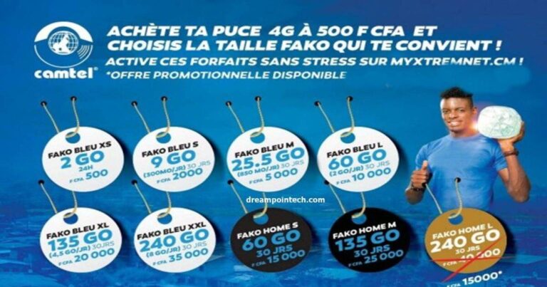 Codes et Forfait Internet Camtel Cameroun