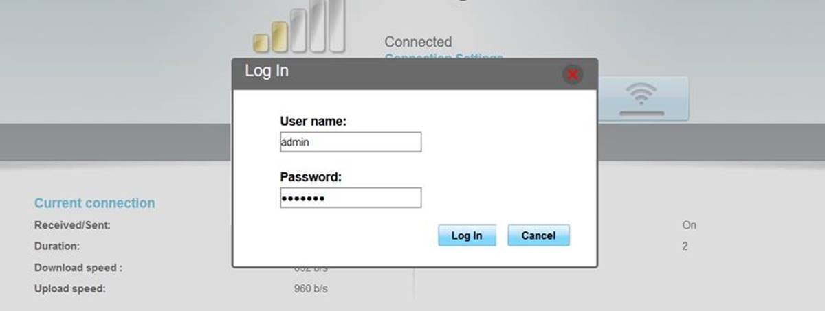 Configuration of Camtel Internet on Android and Iphone Modem