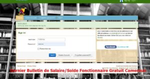 Dernier Bulletin de Salaire/Solde Fonctionnaire Gratuit au Cameroun en Ligne