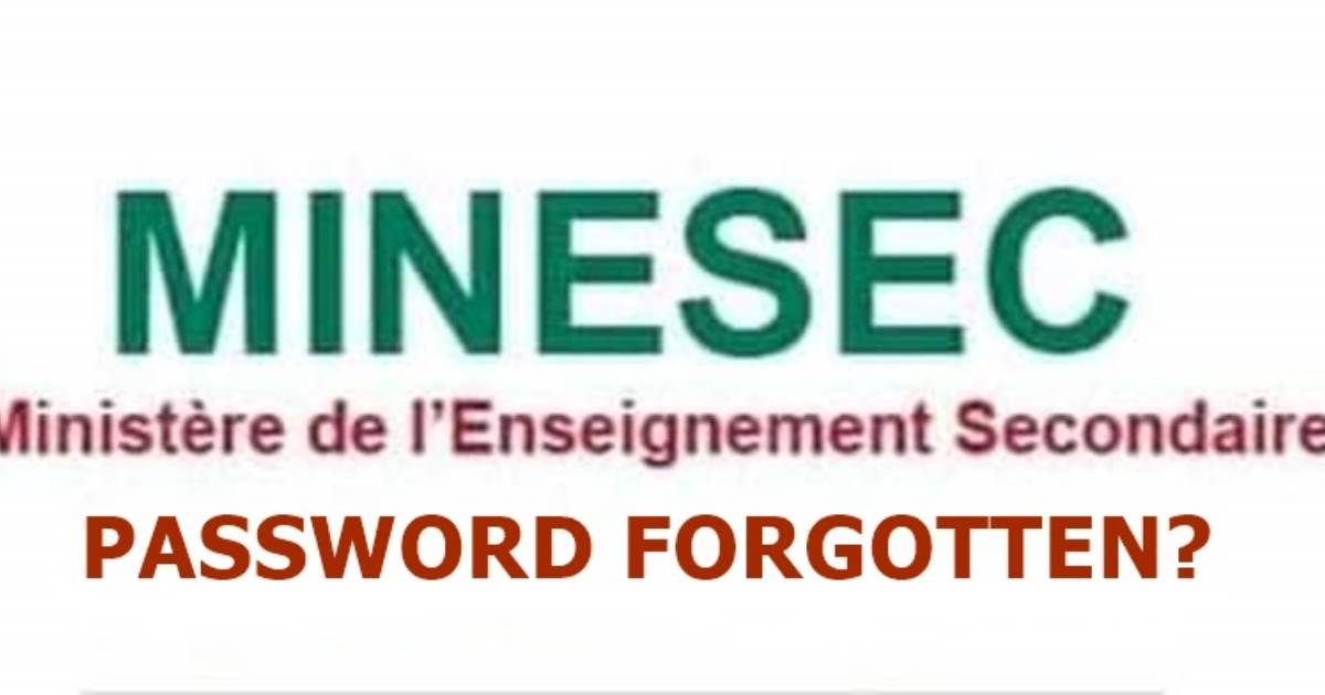 How to Reset and Recover the Password of Your MINESEC DRH Account?