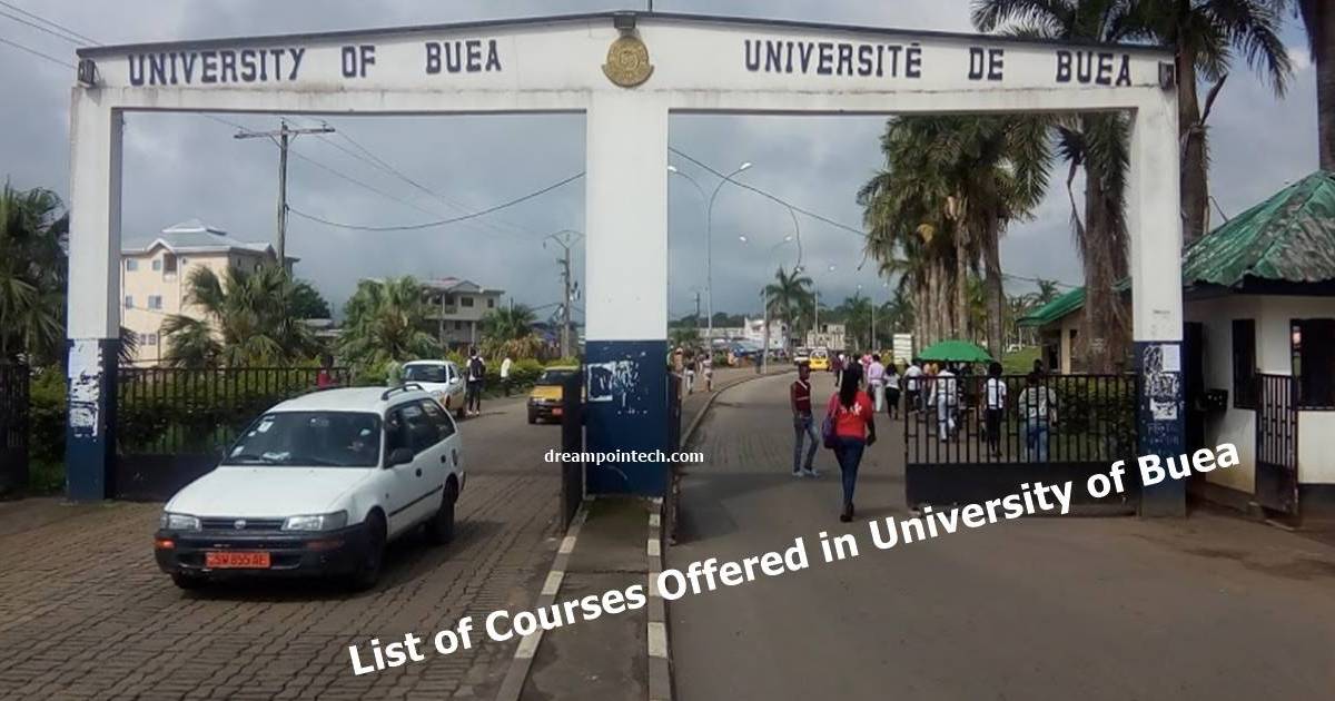 List of Courses Offered in University of Buea