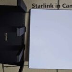 Starlink Mini Next to Lenovo X1 Yoga Laptop