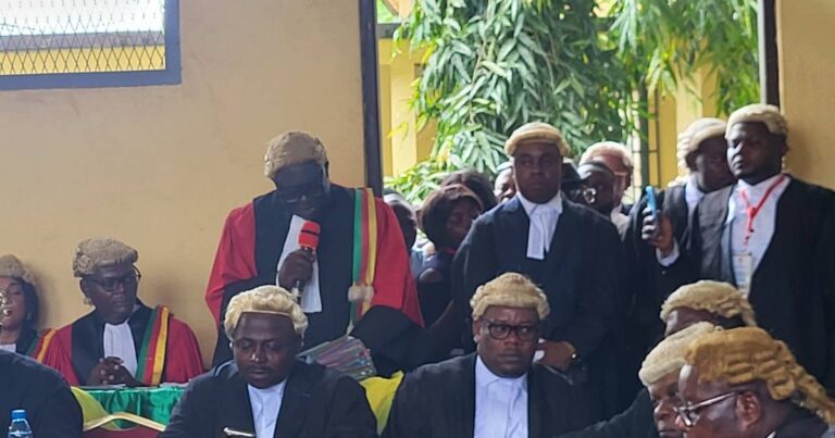 Lawyers in Cameroon taking oath