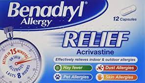 Benadryl Allergy Relief Capsules 12S