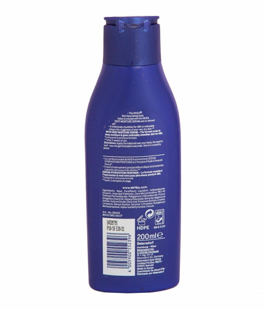 Nivea Body Lotion Nourishing Dry Skin 200ml