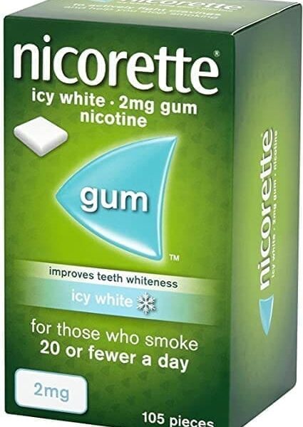 Nicorette Icy White Gum 2Mg 105S