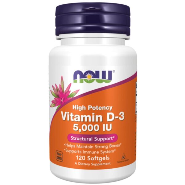 Now Vitamin D3 5000Iu 120S