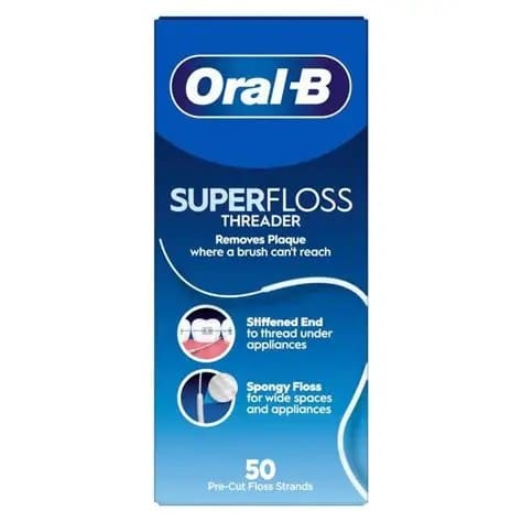 Oral B - Super floss Threader (pre cut floss strands) 50's