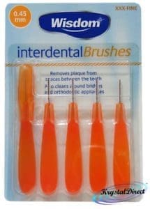 Wisdom Interdental Brushes 0.45Mm 5S