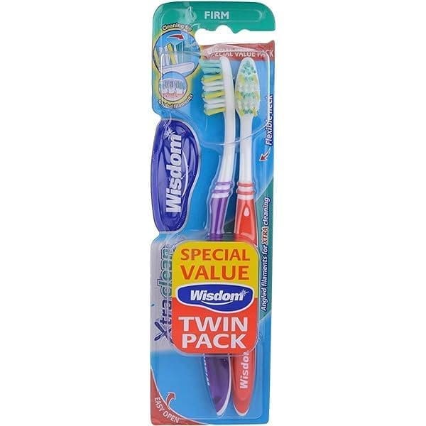 Wisdom Regular Fresh - Twin Pack Medium T/Brush