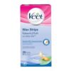 Veet Wax Strips 20S Sensitive Skin Almond Oil