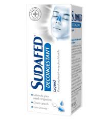Sudafed Decongestant Liquid 100Ml