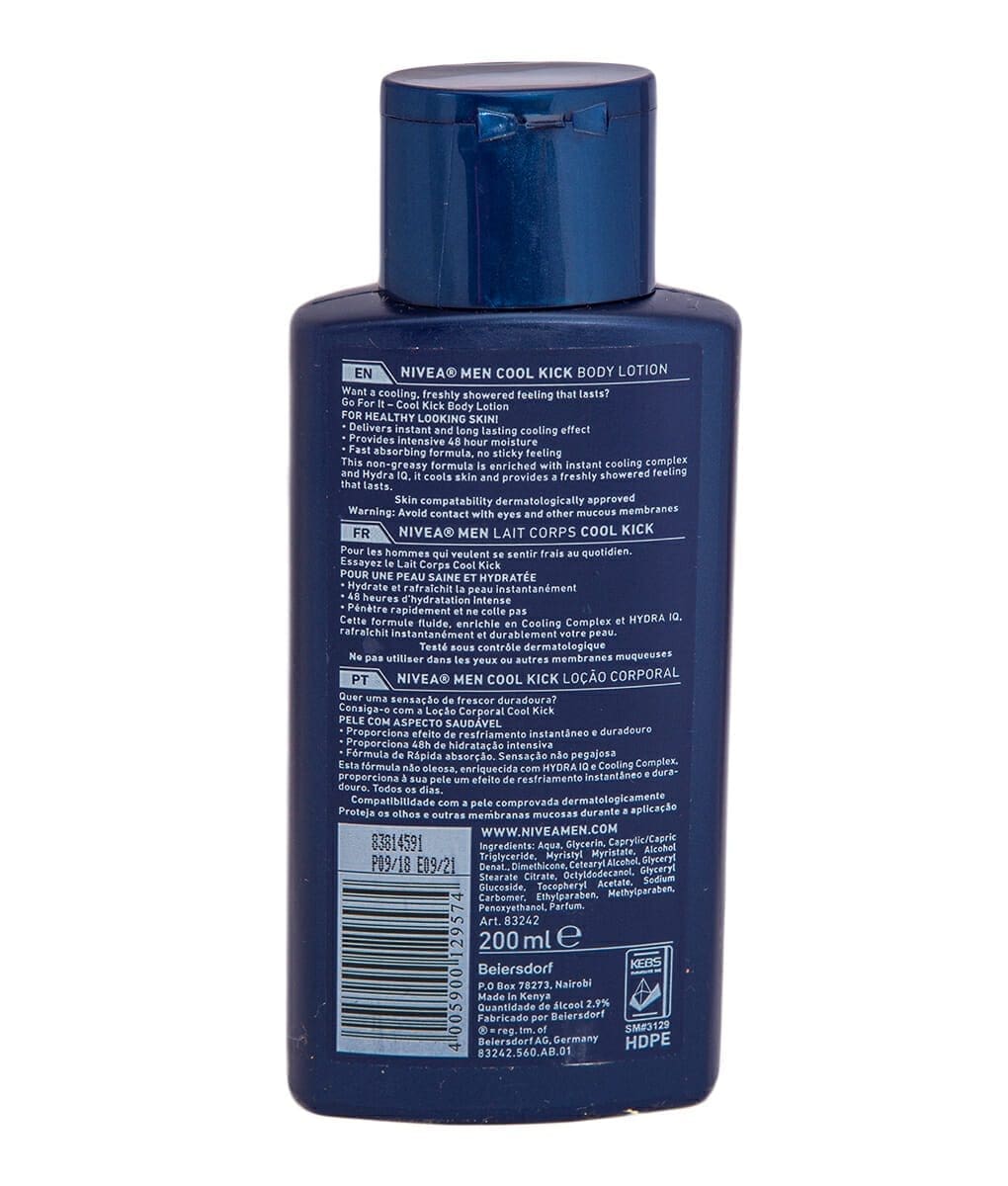 Nivea For Men Body Milk Cool Kick 200ml