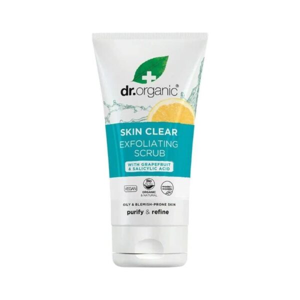 Dr Organic Skin Clear Exfoliating Scrub 150ml