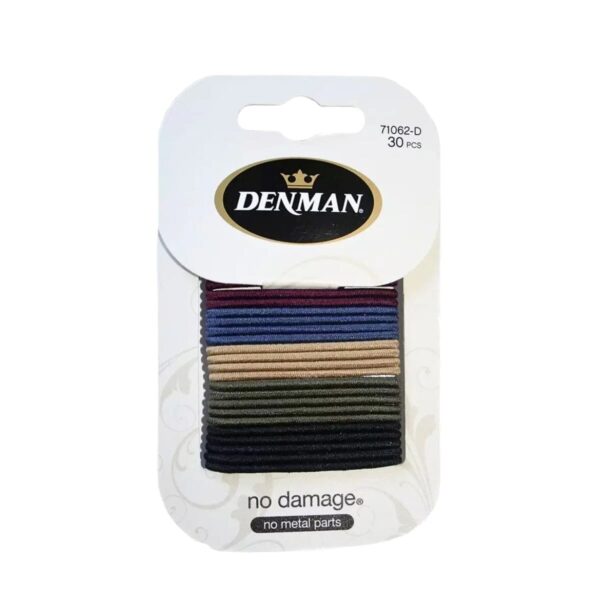 Denman Elastic Bands Neutral Small 2Mm - 30Pc -71062D