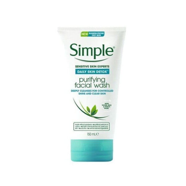 Simple Daily Skin Detox Purifying Face Wash 150Ml