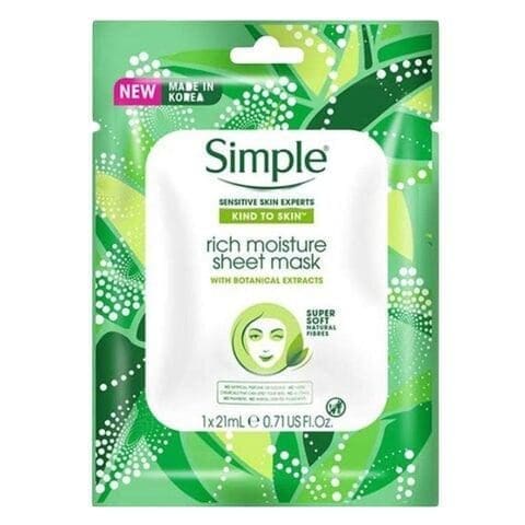 Simple Rich Moisture Sheet Mask 21Ml
