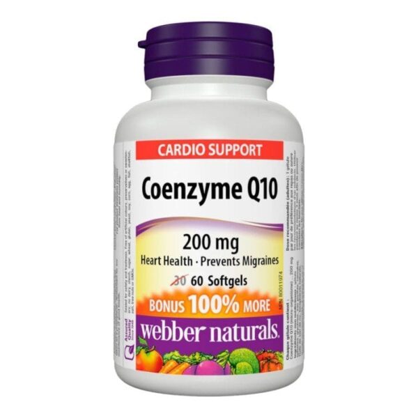 Webber Naturals Co-Enzyme Q10 200Mg Softgels 60S