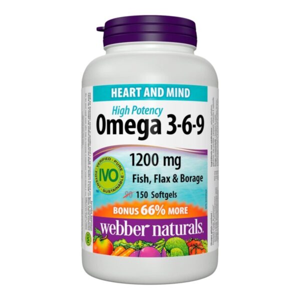 Webber Naturals Omega 3-6-9 200Mg Softgels 150S