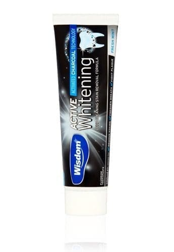 Wisdom Active Whitening Charcoal Toothpaste- Fdreshmint 100Ml