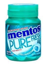 1136606.jpeg Mentos Pure Fresh Blister Pack Wintergreen Chewing Gum 14G