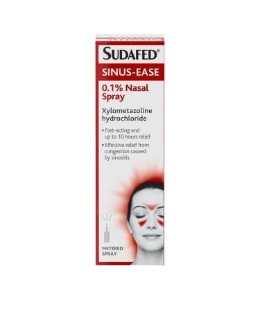 Sudafed Sinus Ease 0.1% Nasal Spray 15Ml Xylometazoline